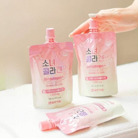 Girl Collagen – Nước Uống Đẹp Da Collagen Dạng Túi (Hộp 10 gói x 100ml)