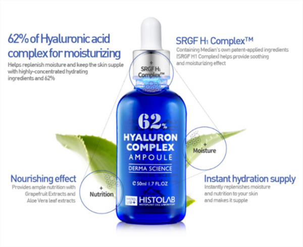 Tinh Chất Dưỡng Ẩm Histolab 62% Hyaluron Complex Ampoule Derma – 50ml