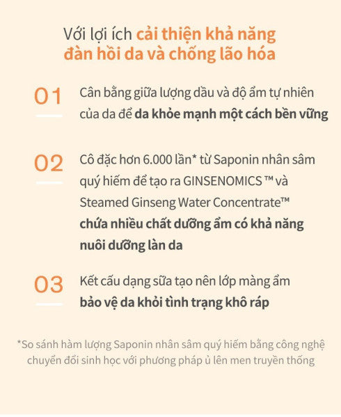 Sample 10 chai Sữa dưỡng nhân sâm chống lão hóa Sulwhasoo Concentrated Ginseng Renewing Emulsion EX Mini 15ml x10