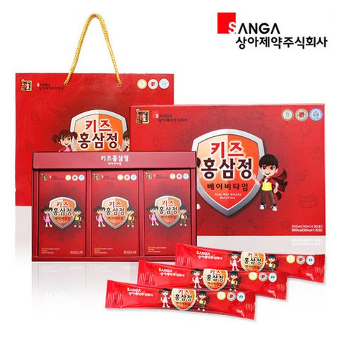 Nước Hồng Sâm Hàn Quốc Cho Trẻ Em SangA Korean Red Ginseng Drink for Kids – Hộp 30 gói x 10ml