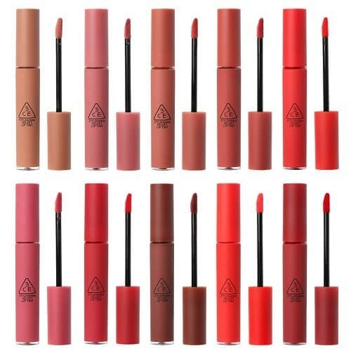 Son kem tint siêu mịn 3CE Blur Water Tint 4.6g - Bake Beige Nâu cam cháy