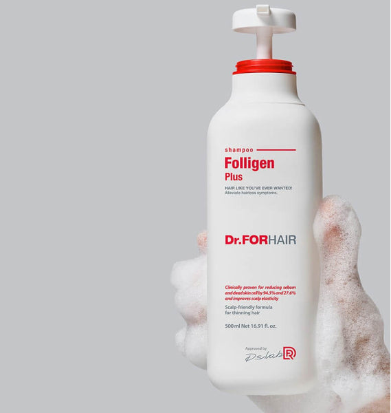 Dr.FORHAIR Folligen Plus Shampoo – Dầu Gội Chăm Sóc Da Đầu và Hỗ Trợ Giảm Gãy Rụng