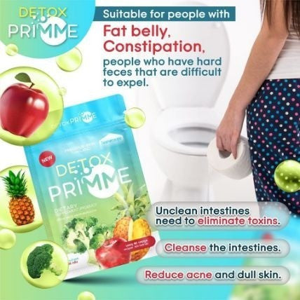 [Combo] Miếng dán tan mỡ bụng Kroko Navel Paste Detox - Viên Uống Giảm Cân Rau Củ Quả Precious Skin Primme DTX Dietary Supplement 60 viên