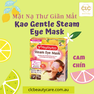 Mặt Nạ Thư Giãn Mắt Nhật Bản Kao Gentle Steam Eye Mask - Cam Chín