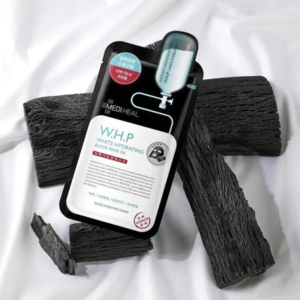 Mặt nạ than hoạt tính giúp làm trắng da Mediheal W.H.P White Hydrating Black Mask 25ml