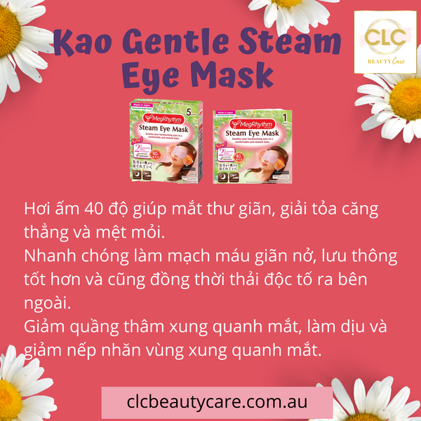 Mặt Nạ Thư Giãn Mắt Nhật Bản Kao Gentle Steam Eye Mask - Hoa Cúc