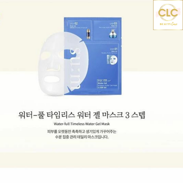 Mặt nạ cấp nước Su:m37 Water-full Timeless Water Gel Mask 3 Step Kit - 10 Masks