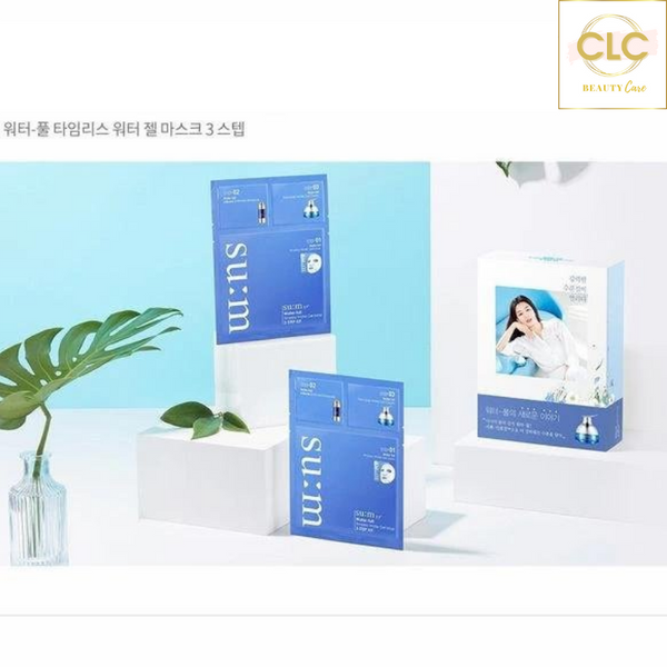 Mặt nạ cấp nước Su:m37 Water-full Timeless Water Gel Mask 3 Step Kit - 10 Masks