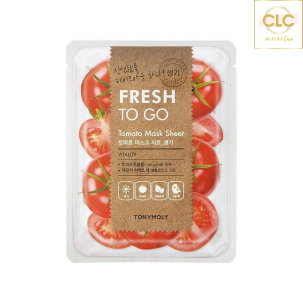 Mặt nạ chiết xuất cà chua Tony Moly Fresh To Go Tomato Mask Sheet 22g - 1 Hộp 10 Masks