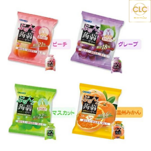 Thạch Rau Câu Orihiro Vị Trái Cây 240g x 12 viên - Hương Táo