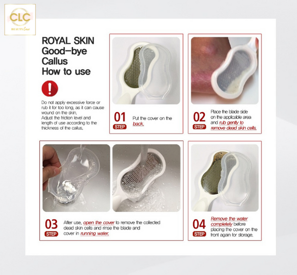 Dụng cụ tẩy tế bào chết cho chân Royal Skin Goodbye Callus (Pack of 1)