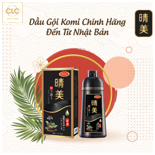 Dầu gội Komi phủ bạc Nhật Bản 500ml - Màu Đen