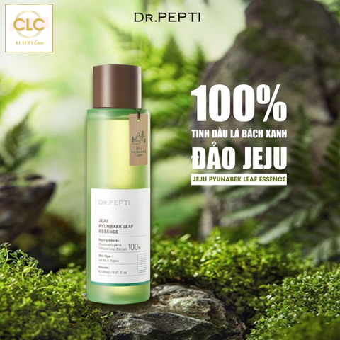 Tinh Chất Phục Hồi Khỏe Da Chiết Xuất Từ Tinh Dầu Lá Bách Xanh Đảo Dr.Pepti Jeju Pyunabek Leaf Essence 150ml