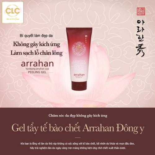 Gel tẩy tế bào chết Arrahan thảo mộc Hanbang Arrahan Soo Peeling Gel 180ml - 3 tuýp