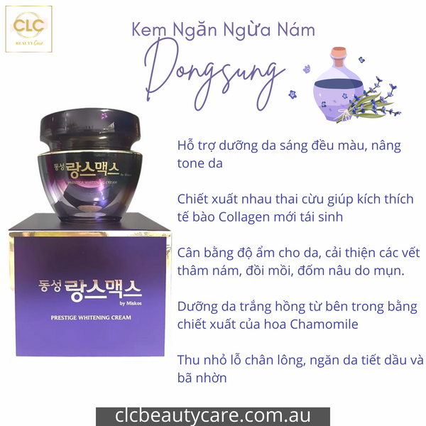 Kem ngăn ngừa nám Dongsung Hàn Quốc (Tím) 50ml - (1 Hộp)