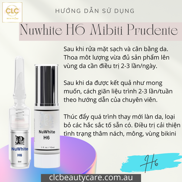 Kem làm sáng da vùng kín (Nách-Mông-Bikini) Nuwhite H6