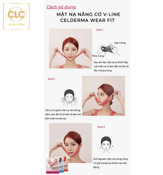 Mặt Nạ Nâng Cơ V-line Celderma Daily Wear Fit Mask