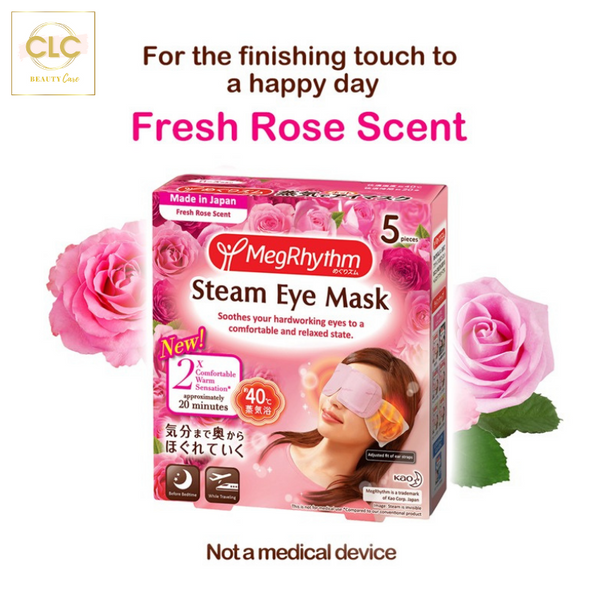 Mặt Nạ Thư Giãn Mắt Nhật Bản Kao Gentle Steam Eye Mask - Hoa Hồng