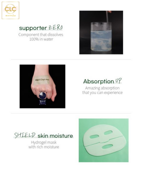 Mặt Nạ Thạch Rau Má Wellderma Cica Treatment Repair Fitting Mask 25ml - 1 Hộp 4 Masks