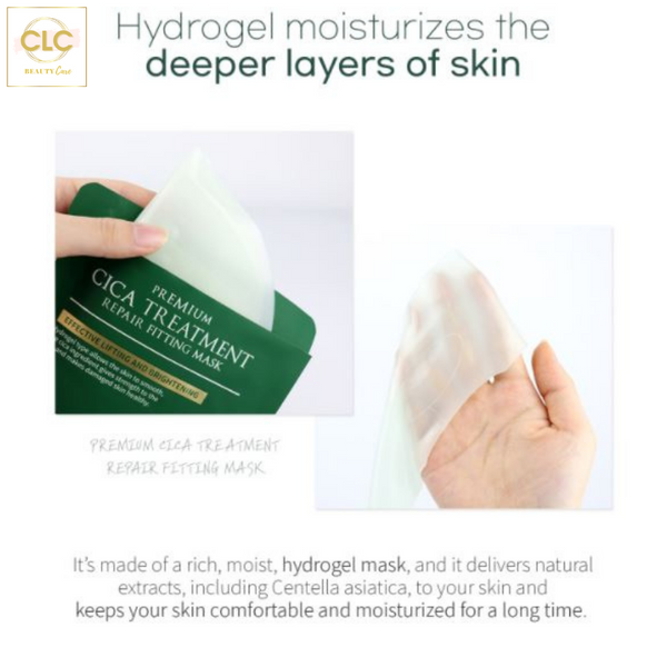 Mặt Nạ Thạch Rau Má Wellderma Cica Treatment Repair Fitting Mask 25ml - 1 Hộp 4 Masks