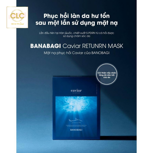 Mặt Nạ Tái Tạo Da Tinh Chất Trứng Cá Muối Hàn Quốc BANOBAGI S-PDRN Caviar - 1 Hộp 10 Masks