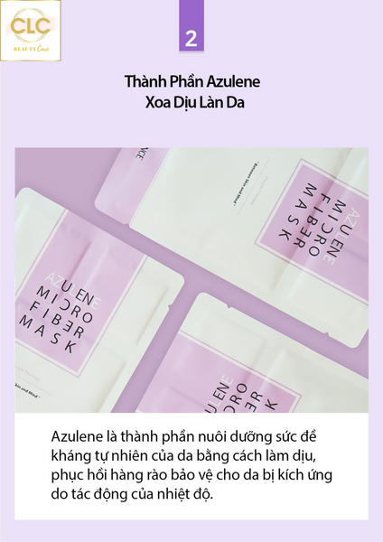 Mặt nạ 3 trong 1 Be'balance Azulene Micro Fiber Mask 10 sheets