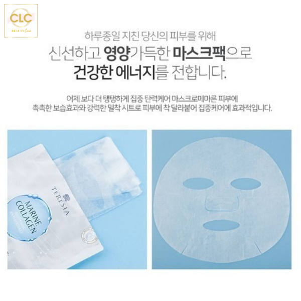 Mặt nạ Hàn Quốc Teresia Marine Collagen 25ml - 1 Hộp 10 Masks