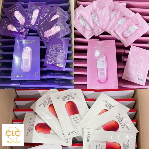 Mặt Nạ Vitamin Tổng Hợp Guiche Collagen All In One Mask Pack - 1 Hộp 7 Masks