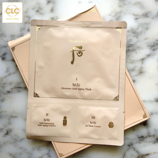 Mặt nạ dưỡng ẩm chống lão hóa The History of Whoo Bichup Moisture Anti-aging 3 steps - 1 Masks