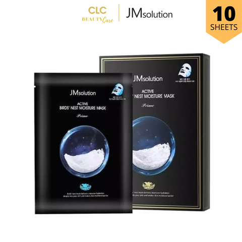 Mặt nạ tổ yến dưỡng ẩm chuyên sâu JM Solution Active Bird Nest Moisture Mask Prime 30ml - Hộp 10 masks