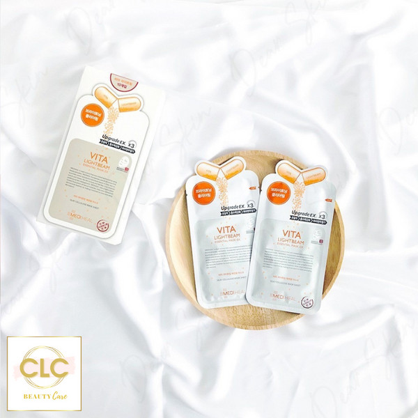 Mặt Nạ Dưỡng Trắng Sáng Da Mediheal Vita Lightbeam Essential Mask EX 25ml - 1 Hộp 10 Masks