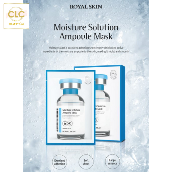 Mặt Nạ Dưỡng Ẩm Royal Skin Moisture Solution Ampoule Mask 30g - 1 Hộp 10 Masks