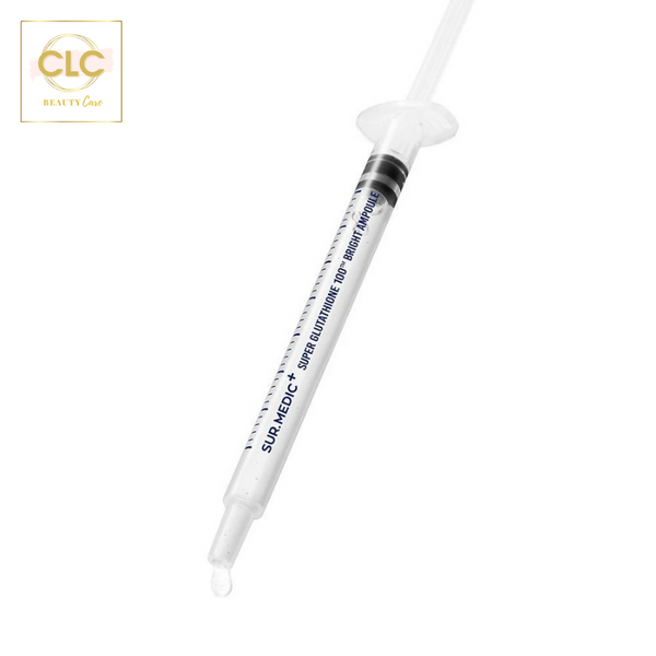 Huyết thanh dưỡng trắng da Sur.Medic Super Glutathione 100 Bright Ampoule - hộp 10 ống