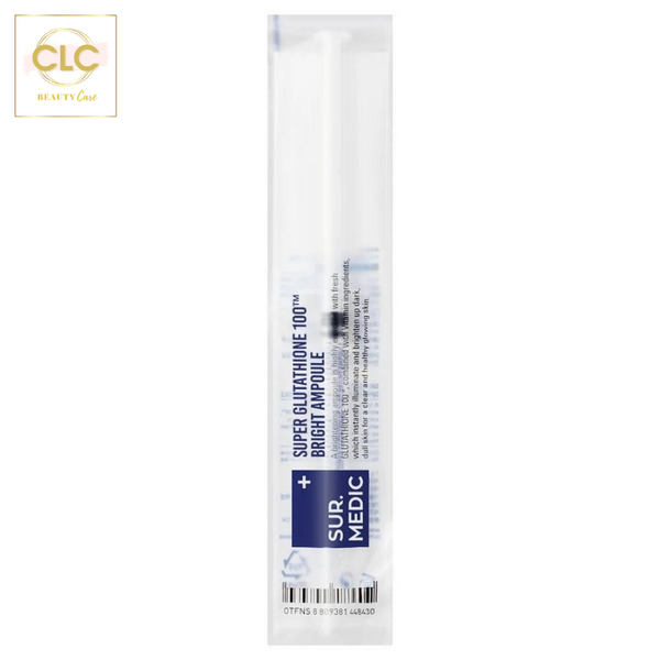 Huyết thanh dưỡng trắng da Sur.Medic Super Glutathione 100 Bright Ampoule - hộp 10 ống