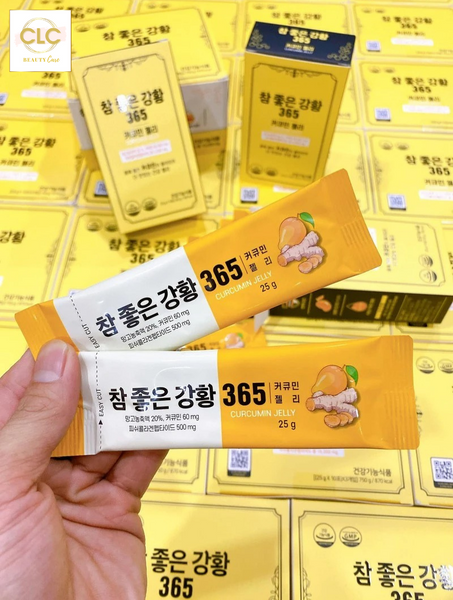 Thạch nghệ Hàn Quốc Collagen Nano Curcumin Jelly 365 Vị Xoài 30 Gói