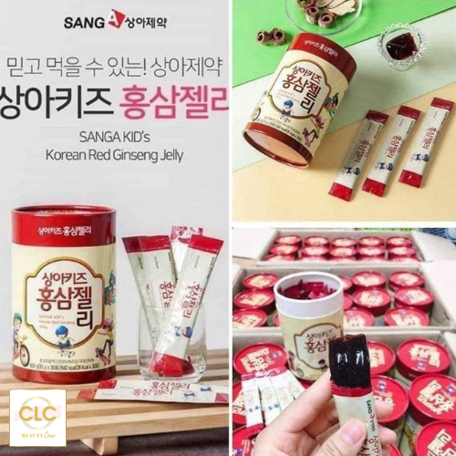 Thạch hồng sâm baby Hàn Quốc cho bé SANG-A Kid's Korean Red Ginseng Jelly - 2 hộp 600g (60 gói x 20g)