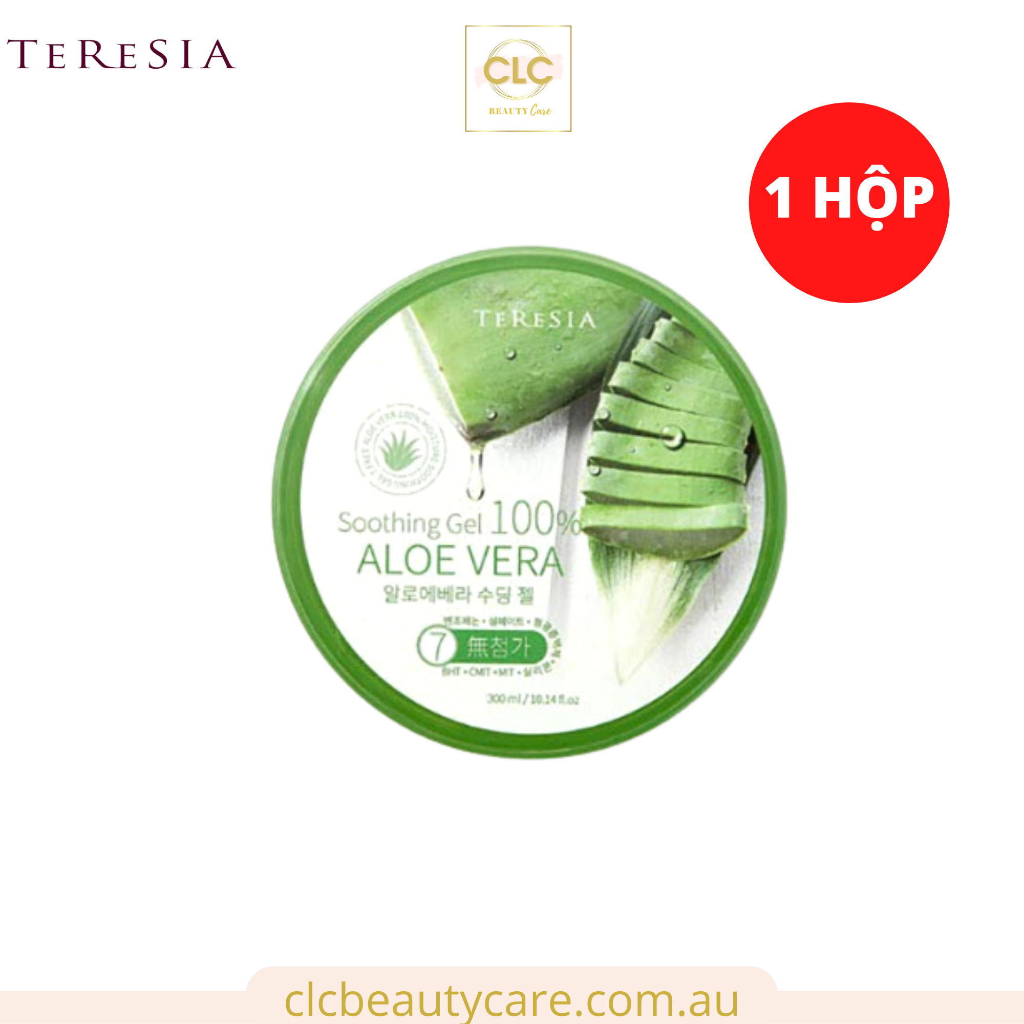 Gel dưỡng ẩm Teresia Soothing Gel 100% Aloe Vera - 1 hộp
