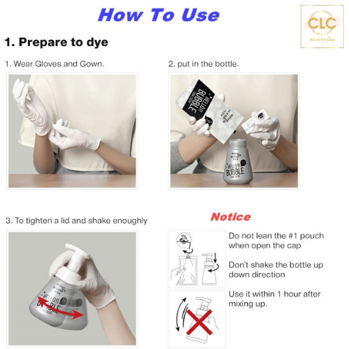 Thuốc Nhuộm Tóc Dạng Bọt Hello Bubble 6A Dusty Ash - Xám Khói
