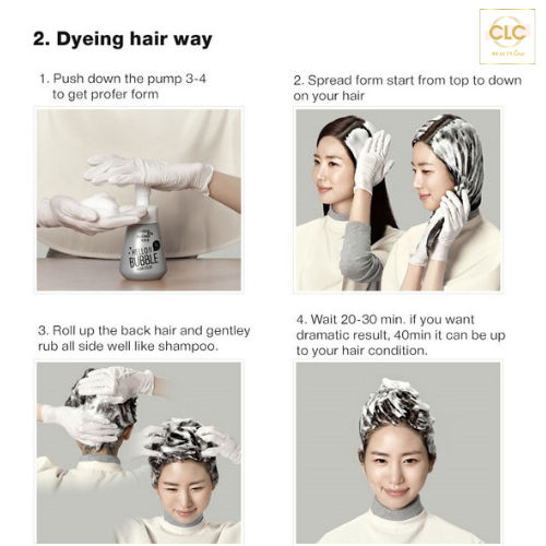Thuốc Nhuộm Tóc Dạng Bọt Hello Bubble 8MG Matte Gold - Nâu Tây