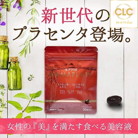 Viên Uống Nhau Thai Cừu Tươi Placenta Namapla Q10 Nhật Bản 1 Gói 30 viên