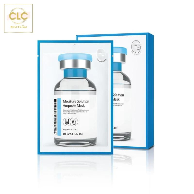 Mặt Nạ Dưỡng Ẩm Royal Skin Moisture Solution Ampoule Mask 30g - 1 Hộp 10 Masks