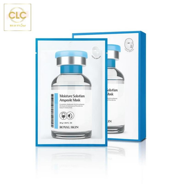 Mặt Nạ Dưỡng Ẩm Royal Skin Moisture Solution Ampoule Mask 30g - 1 Hộp 10 Masks