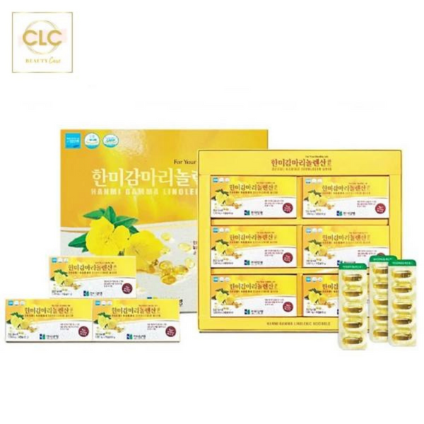 Viên Uống Điều Hòa Nội Tiết Tố Hoa Anh Thảo Hanmi Gamma Linolenic Acid - 1 Hộp Lẻ 30 Viên