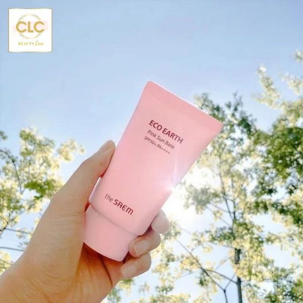 Kem chống nắng The Saem - Eco Earth Power Pink Sun Cream SPF 50+ PA++++ 50g