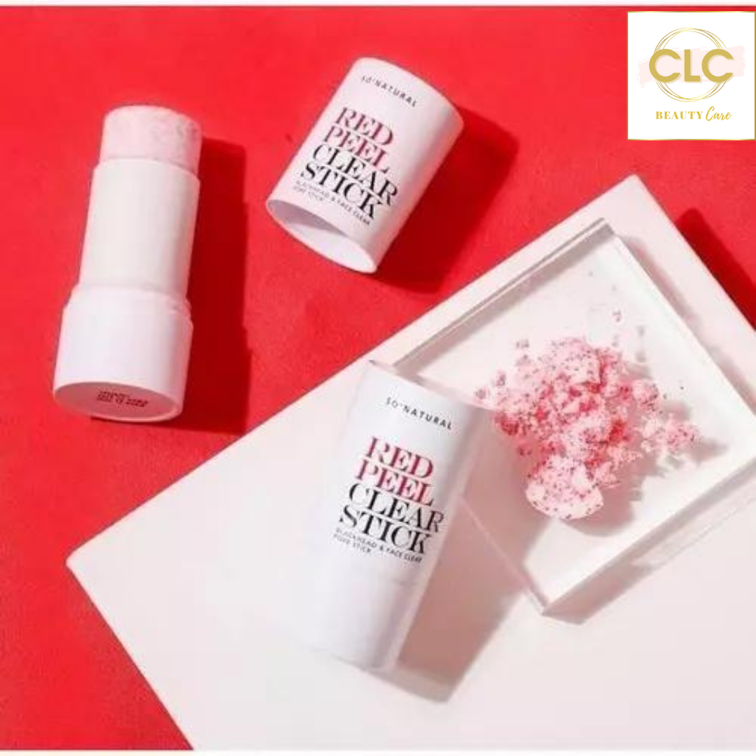 Thanh Lăn Trị Mụn Đầu Đen Hàn Quốc So'Natural Red Peel Clear Stick Blackhead & Face Clear Pore Stick 23g