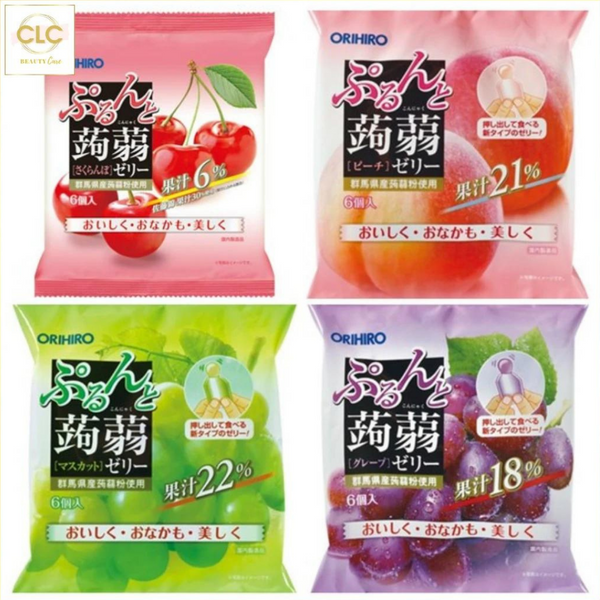 Thạch Rau Câu Orihiro Vị Trái Cây 240g x 12 viên - Hương Táo