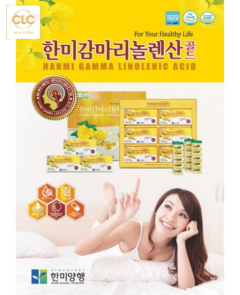 Viên Uống Điều Hòa Nội Tiết Tố Hoa Anh Thảo Hanmi Gamma Linolenic Acid - 1 Hộp Lẻ 30 Viên