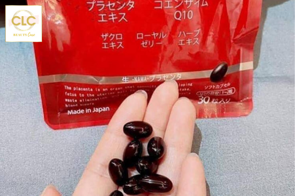 Viên Uống Nhau Thai Cừu Tươi Placenta Namapla Q10 Nhật Bản 1 Gói 30 viên