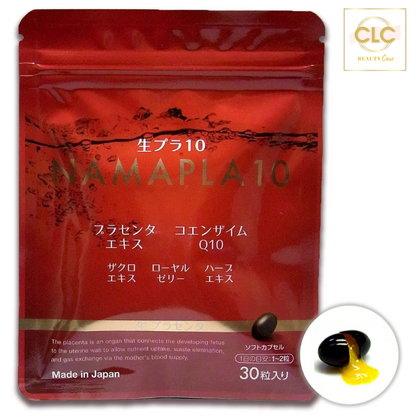 Viên Uống Nhau Thai Cừu Tươi Placenta Namapla Q10 Nhật Bản 1 Gói 30 viên