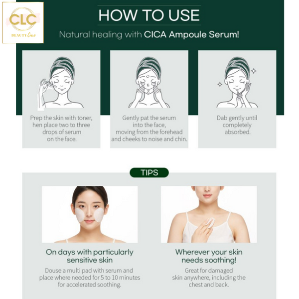 Bộ sản phẩm Wellderma Treatment Repair Ampoule Serum Cica gồm: Serum Cica và thanh lăn Roller